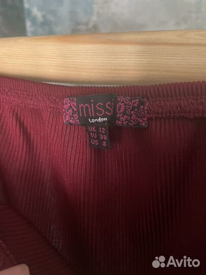 Боди Missi London бордовое