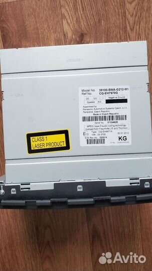 Музыкальный центр 39100-SWA-G212-M1 Honda CR-V 3