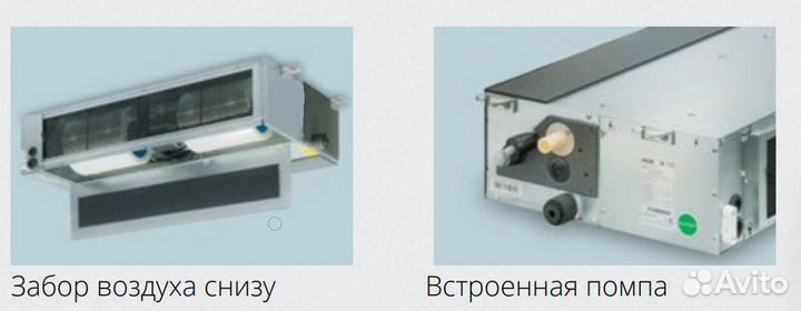 Внутренний блок VRF системы Dahatsu duct-VRF H028