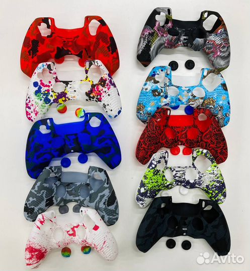 Чехол для джойстика ps5 и накладки на стики