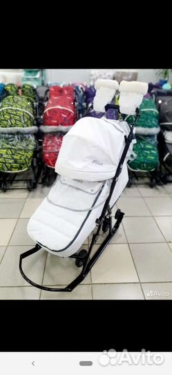 Новые санки коляска Pikate onyx новинка