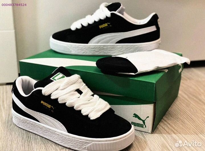 Кроссовки мужские Puma Suede XL “Black White “