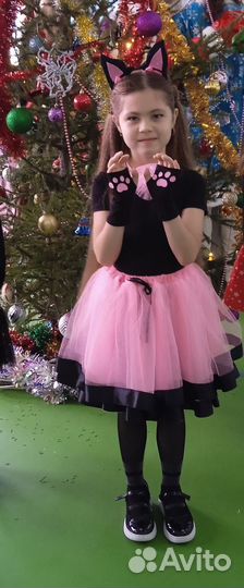 Костюм кошки для девочки 122-128