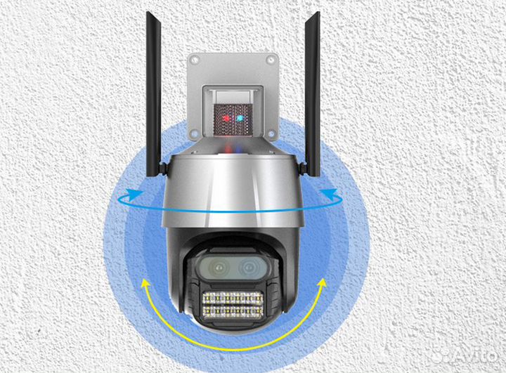 Уличная камера wi-fi 4K 8 Мп, двойной объектив