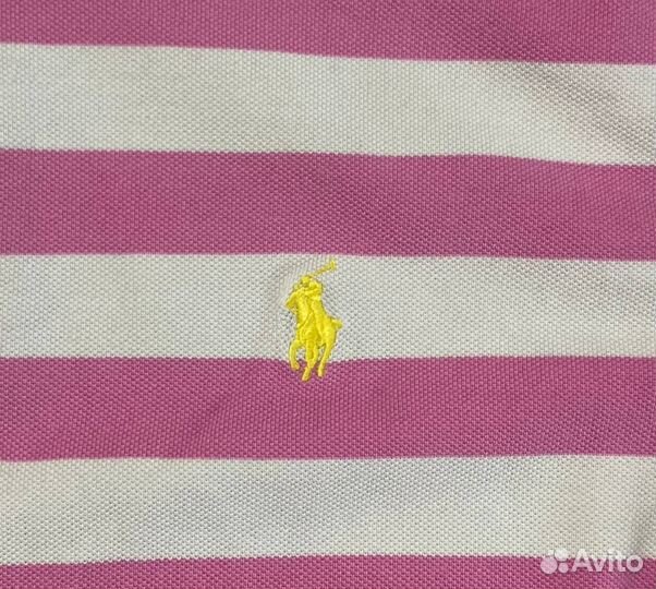 Розовое поло Polo Ralph Lauren, винтаж, оригинал