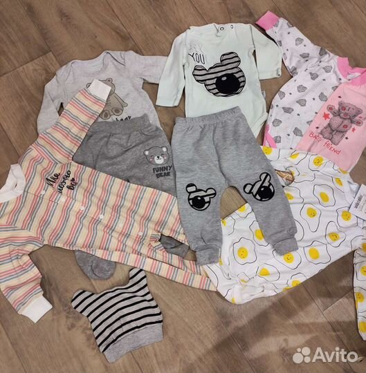 Боди для девочки 68 - 80 размер