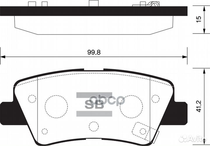 Колодки тормозные дисковые, задние SP1407 Sangs