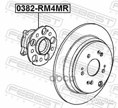 Ступица колеса зад прав/лев 0382RM4MR Febest
