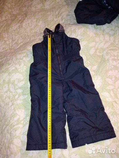 Пуховик, полукомбинезон зимний, для мальчиков