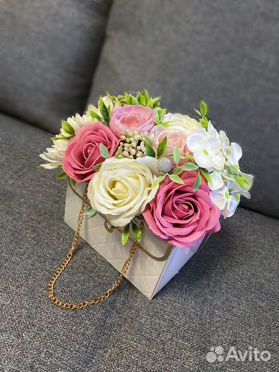 Букет из мыльных цветов