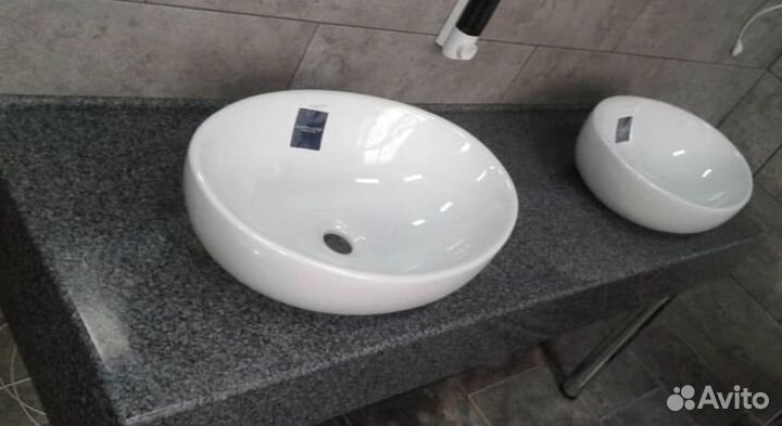 Столешница для ванной из искуственного камня