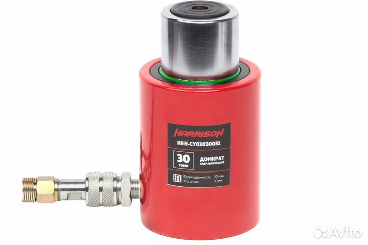 Гидравлический домкрат однополостной 30т, ход 50мм