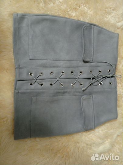 Замшевая юбка 44-46