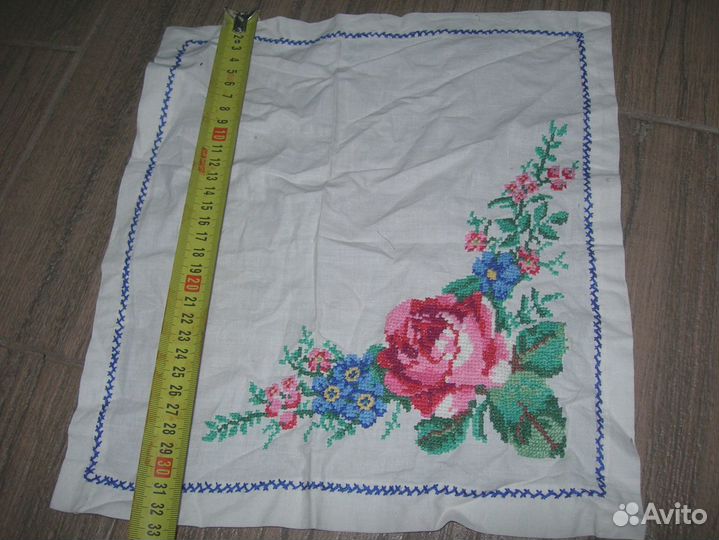 Вышивка М. Горький крестиком для интерьера винтаж