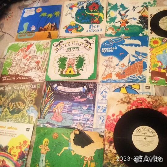 Виниловые пластинки сказки детские