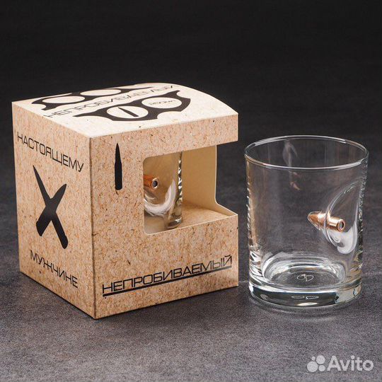 Стакан с пулей «Непробиваемый»