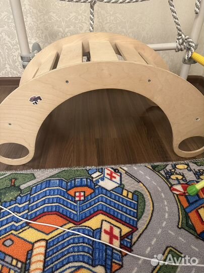 Горка качалка радуга. Качеля-балансир