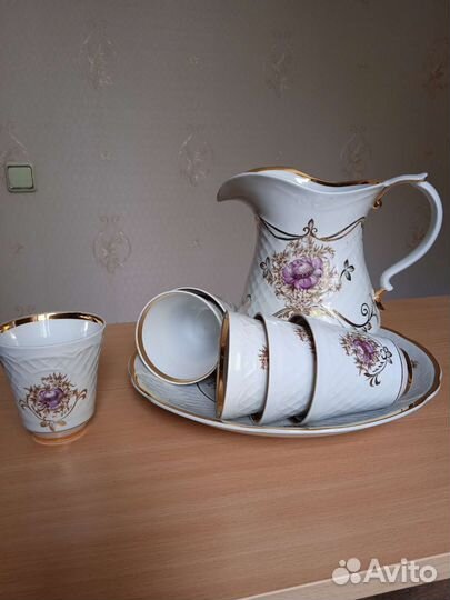 Набор кувшин, стаканы и блюдо