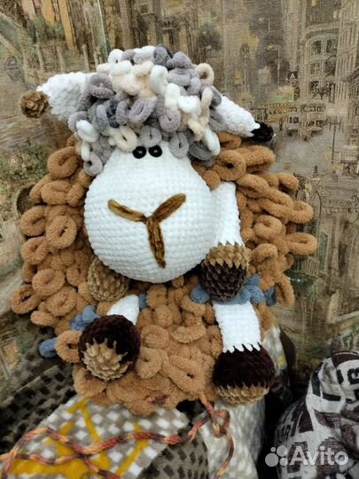 Мягкая игрушка овечка,пижамница,комфортер,подарок