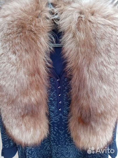 Меховой воротник песец