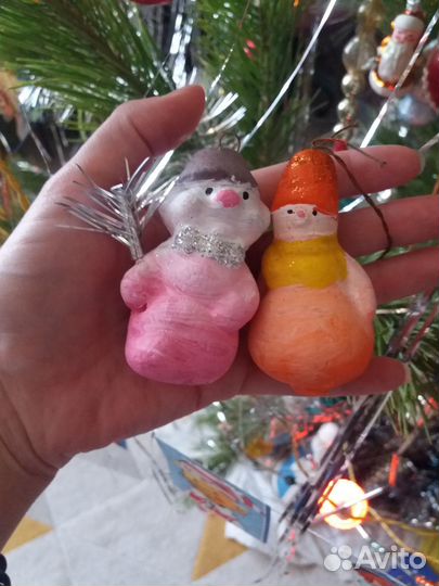 Гипсовая ёлочная игрушка СССР 