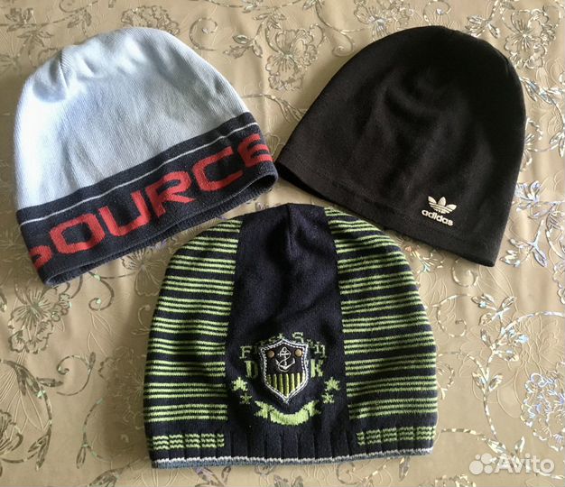 Шапки осень-зима мальчику по 52 размер