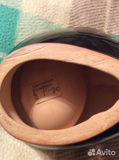 Глиняная пепельница СССР (новая)