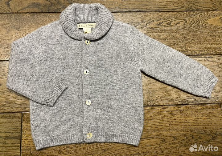 Кашемировый кардиган новый на 12-18 мес