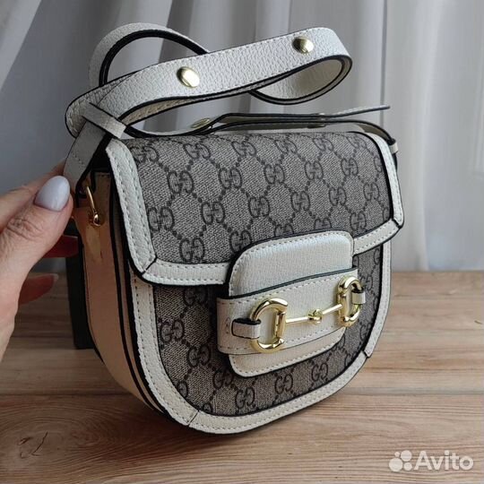 Сумка Gucci канва и кожа