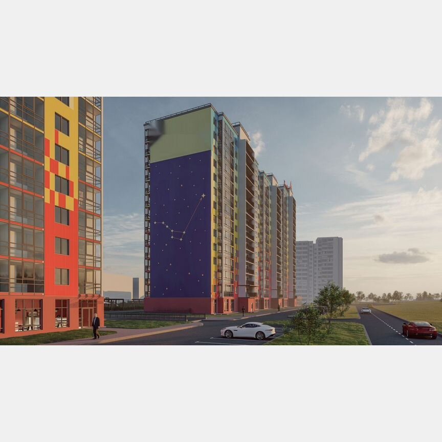 2-к. квартира, 72,8 м², 10/15 эт.