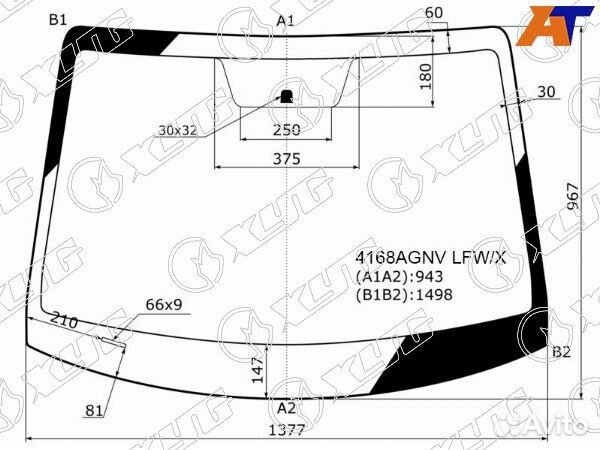 Стекло лобовое hyundai accent