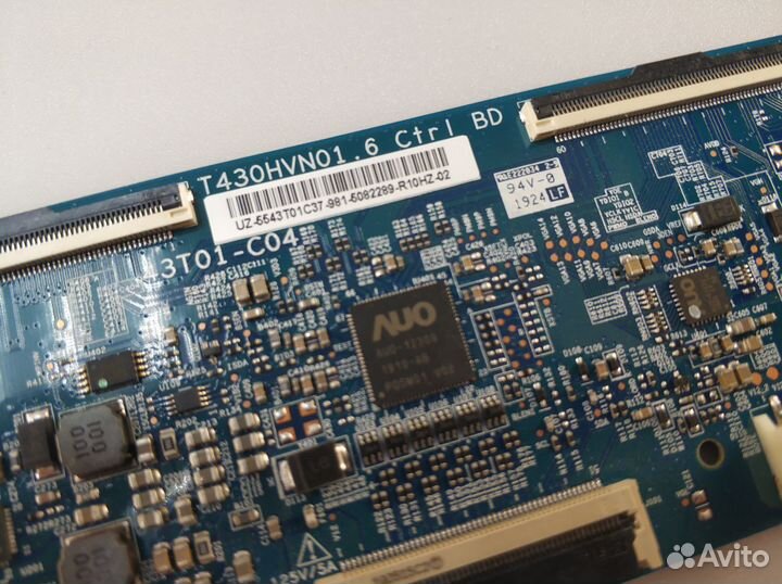 Плата t-con T430HVN01.6 samsung UE43N5300AU