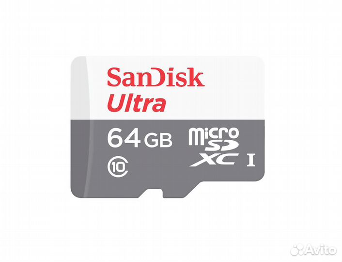 Карта MicroSD SanDisk Ultra на 64GB
