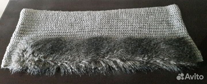 Б/у Снуд с искусственным мехом