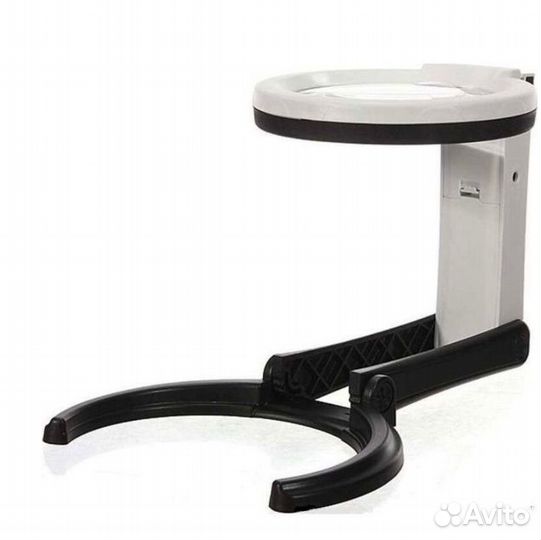 Лупа настольная складная с подсветкой