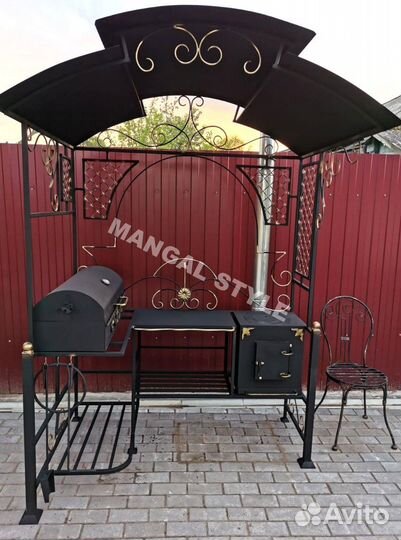 Мангал с крышей