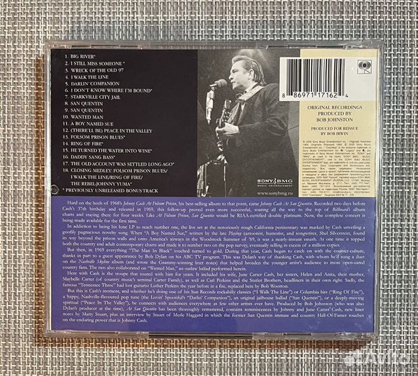 Johnny Cash - AT San Quentin Live CD Rus