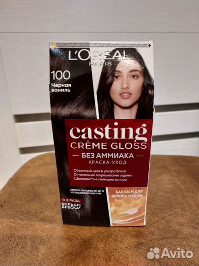 Краска для волос loreal лореаль 100 черная ваниль