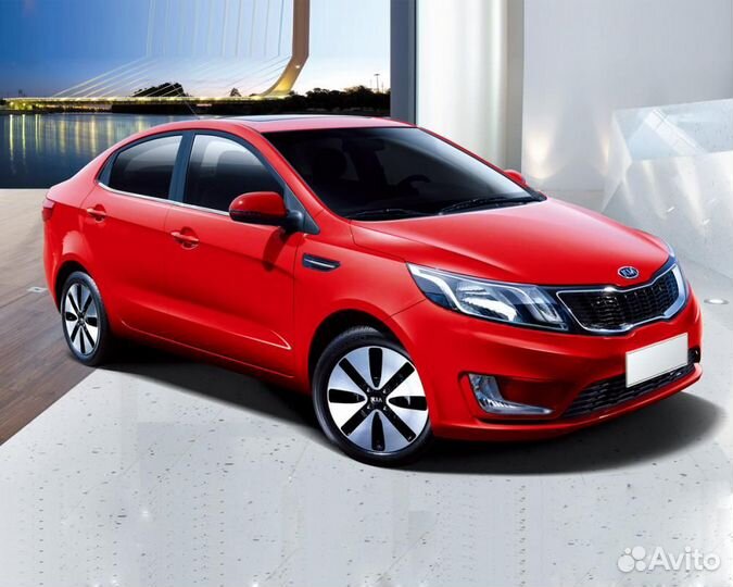 Стекло лобовое с обогревом щеток Kia Rio lll