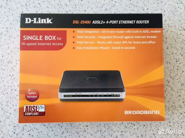 Маршрутизатор D-Link adsl DSL-2540U Роутер Модем