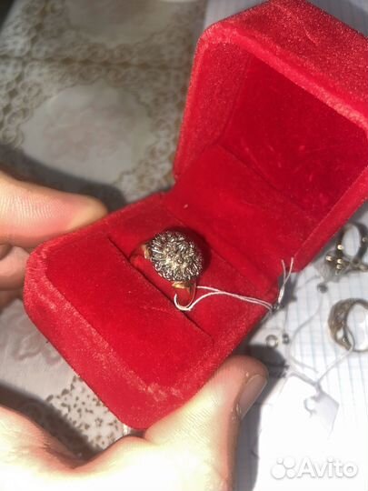 Комплект серьги и кольцо