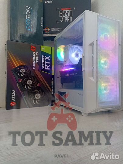 MSI fatality SET RTX 3090 24GB/Ryzen7 5700X/64озу