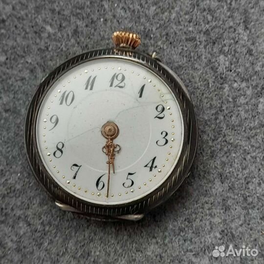 Антикварные серебряные часы Niel HF