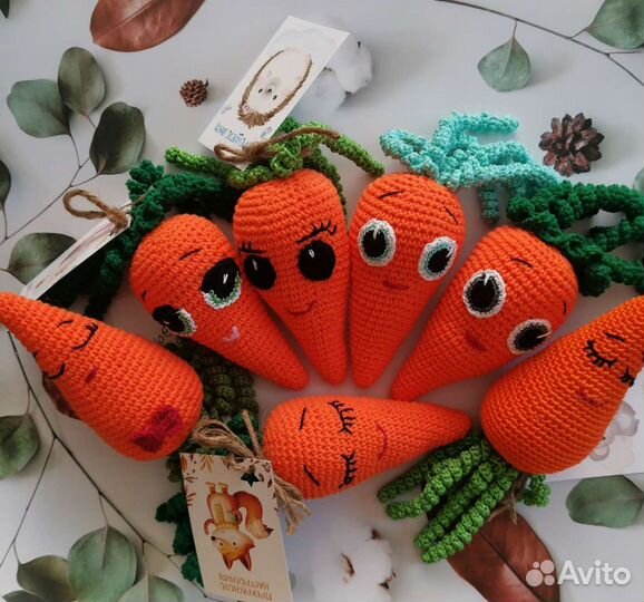 Морковка мягкая игрушка