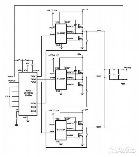 Микросхема ISL6612acbz