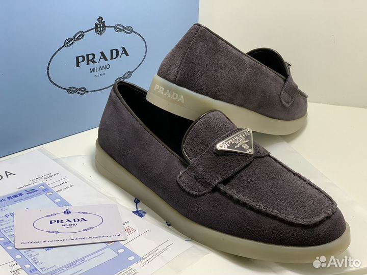 Мокасины кожаные женские Prada (с 36 по 40)