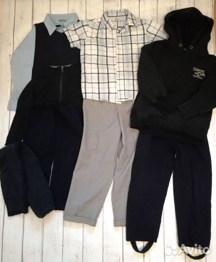 Вещи пакетом для мальчика 4-6 лет 110 116