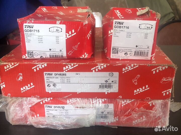 Тормозные диски Chevrolet GM и колодки перед зад