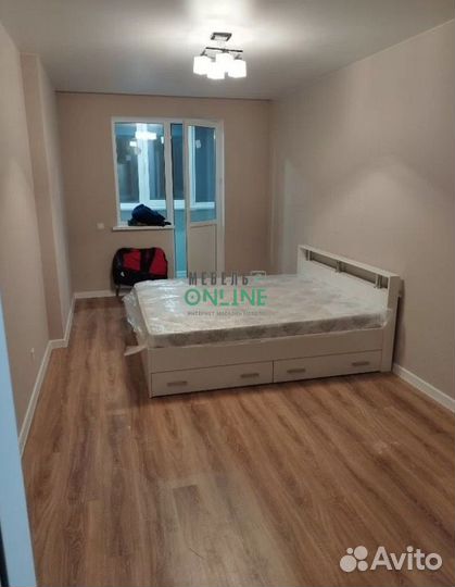 Кровать двуспальная 160х200 с ящиками и матрасом