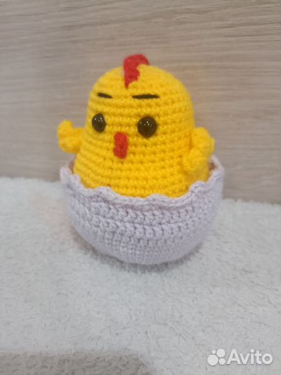 Вязаные цыплята